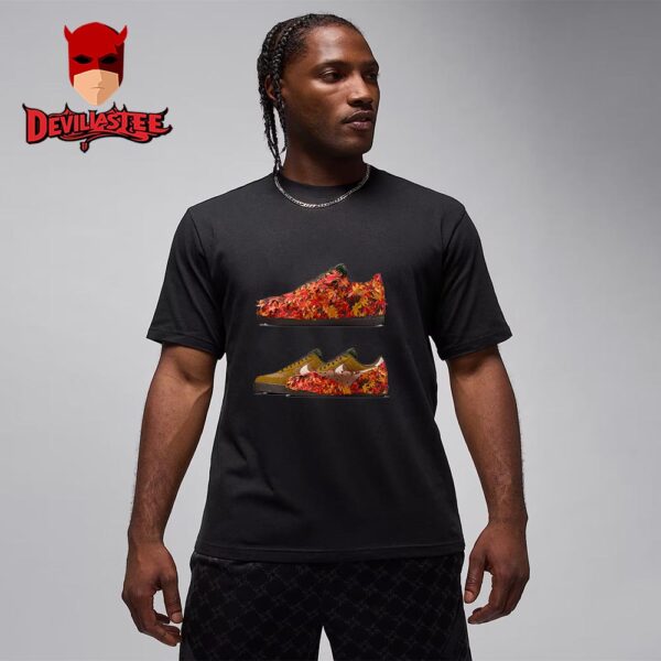 The Nike Air Force 1 Low LX Leaf Camo Zatures Removable Upper T-Shirt