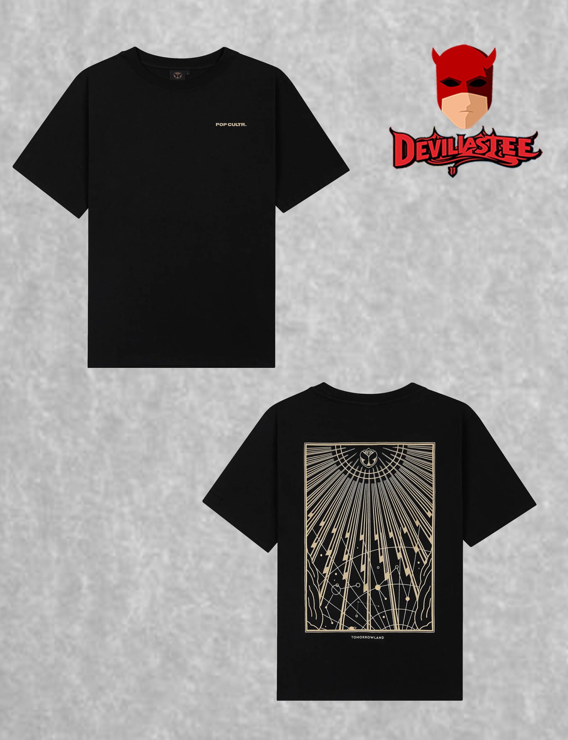 Tomorrowland X Pop Cultr Dimitri Vegas The Reflection Of Love In Ushuaia Ibiza 2025 Two Sided T-Shirt Tomorrowland X Pop Cultr Dimitri Vegas The Reflection Of Love In Ushuaia Ibiza 2025 Two Sided T-Shirt